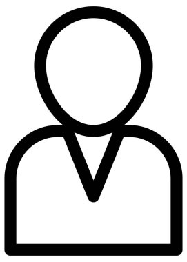 Basit ve minimalist finans cesur vektör simgesi