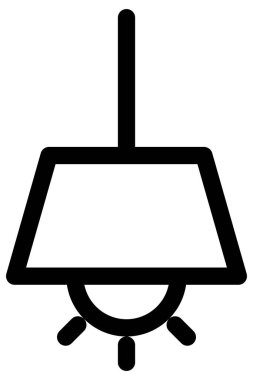 Mobilya simgesinin vektör illüstrasyonu