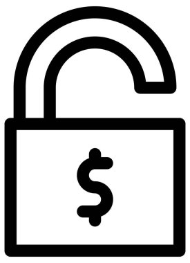 Beyaz arkaplanda vektör simgesini kilitle