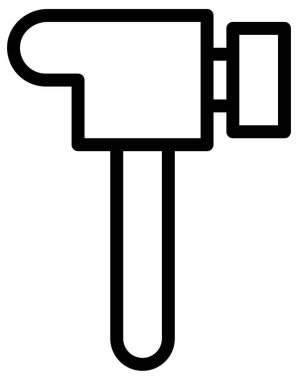  Çekicin basit vektör simgesi