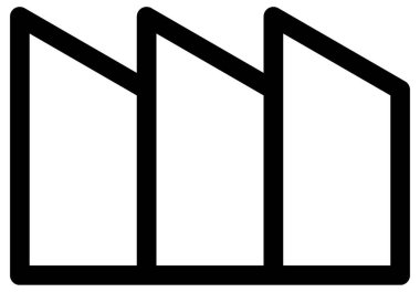 Bir ofis simgesinin vektör illüstrasyonu