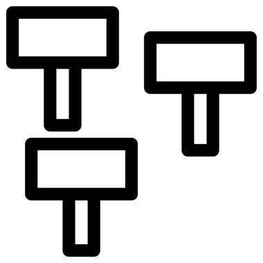 okul ve ofis vektör simgeleri.