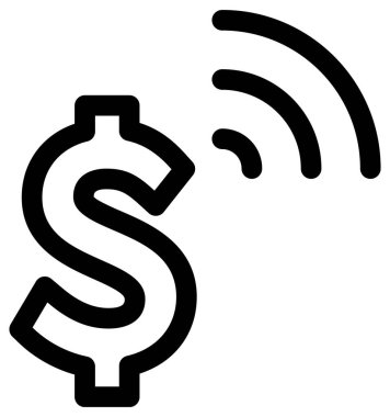 Dolar ve para vektör ikonu. biçim iki renkli düz semboldür