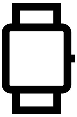 akıllı saat vektör simgesi.