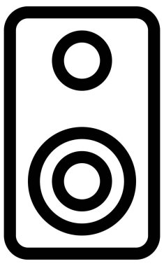 beyaz arkaplanda ortam oynatıcı vektör simgesi