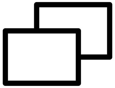 Basit ve minimalist ortam vektör simgesi