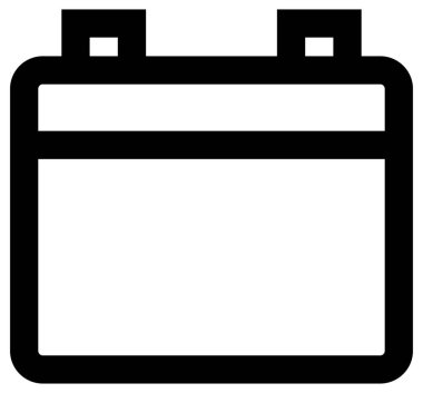 Beyaz arkaplanda basit ve minimalist kutlama vektörü simgesi