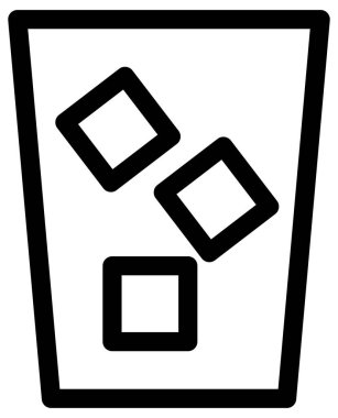 Basit ve minimalist kahve dükkanı vektör simgesi