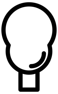 İnsan kaynakları vektör çizgisi simgesi.