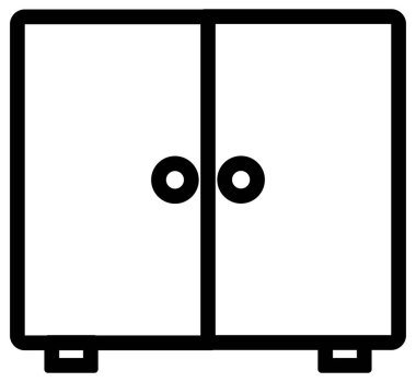 Mobilya simgesinin vektör illüstrasyonu