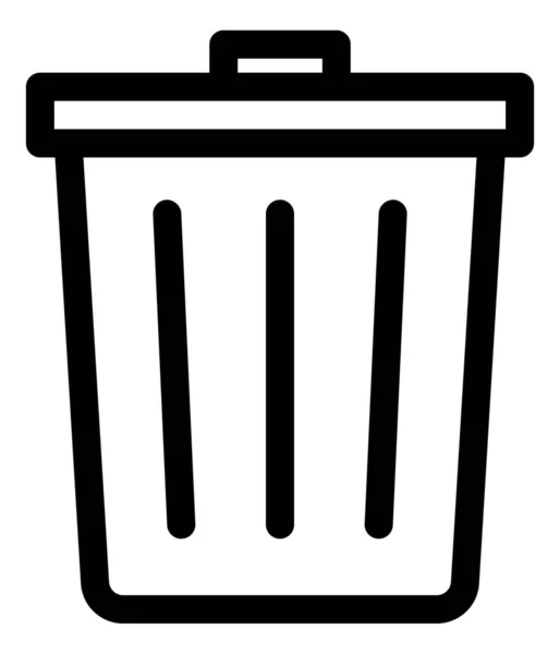 Çöp Satırı Vektör Simgesi — Stok Vektör