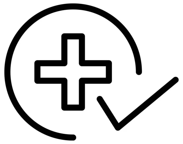 Лікарня Смілива Медична Медична Плоска Іконка Білому Тлі — стоковий вектор