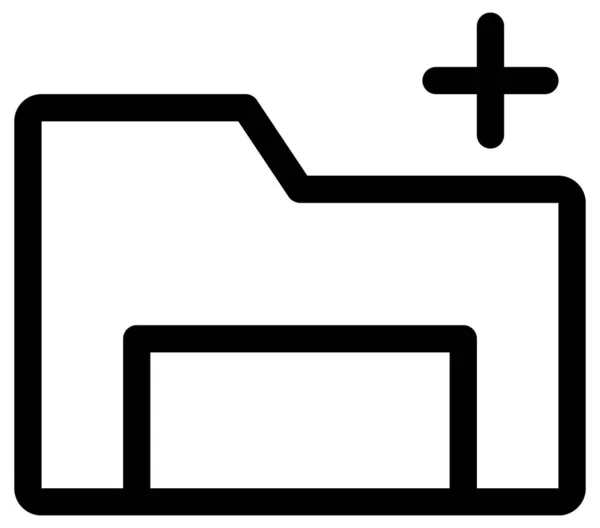 Icono Carpeta Vector Ilustración — Vector de stock