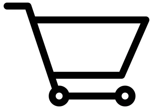 Shopping Cart Icon Vector Illustration — Stock Vector