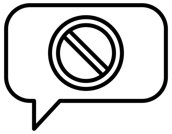 Protest Symbol Linienvektor Illustration — Stockvektor