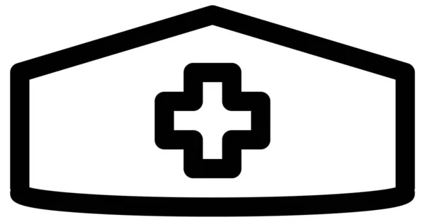 Jednoduchá Minimalistická Kovid Vektorová Ikona Koncepce Medicíny Zdravotní Péče — Stockový vektor