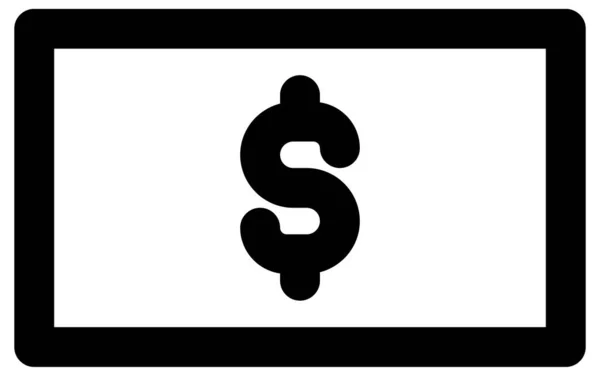 Σύμβολο Του Δολαρίου Διανυσματικό Στυλ Είναι Δίχρωμο Επίπεδο Σύμβολο Στρογγυλεμένες — Διανυσματικό Αρχείο