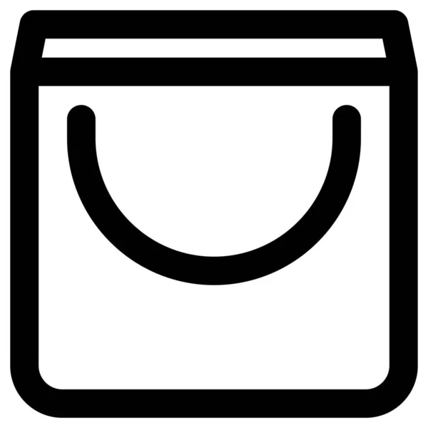 Icône Vectorielle Shopping Simple Minimaliste — Image vectorielle