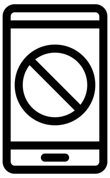 Protest Symbol Linienvektor Illustration — Stockvektor