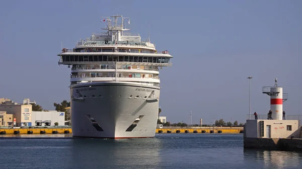 Piraeus Greece April 2019 Cruise Ship Seabourne Ovation Seabourne Company — Stock Photo, Image