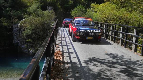 Ioannina Grécia Setembro 2018 Carro Clássico Lancia Fulvia Coupe Feito Imagem De Stock