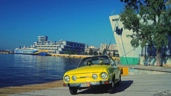 Athen Griechenland Dezember 2018 Oldtimer Skoda 110R Coupe Hergestellt Der — Stockfoto