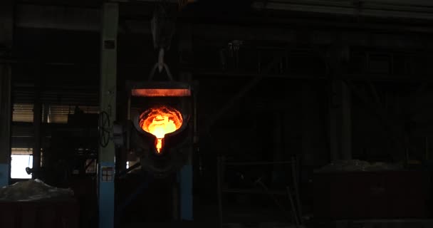 Smältverks Metall Fabriken — Stockvideo