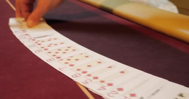 Καζίνο Παιχνίδια Καρτών Μάρκες — Αρχείο Βίντεο