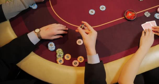 Casino Distributie Van Gaming Chips — Stockvideo