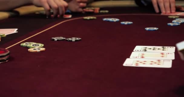 Casino Distribution Spelmarker — Stockvideo