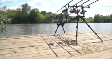 Yavaş çekim, sazan avı, ısırık swinger sinyalizasyon cihazı
