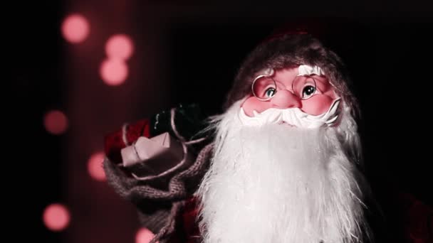 Papai Noel Fundo Iluminação — Vídeo de Stock