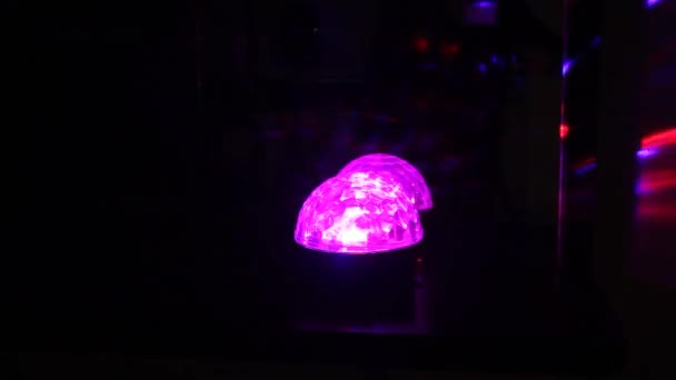 Plasma Ball Lamp Tesla Coil Experiment Electricity Plasma Lamp Close — Stock Video