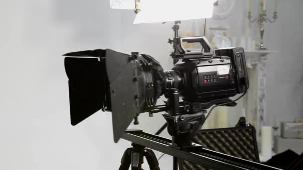 Profesjonalna Kamera Studia — Wideo stockowe