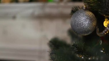 Yeni yıl tatili, yavaş çekimde mum alevi