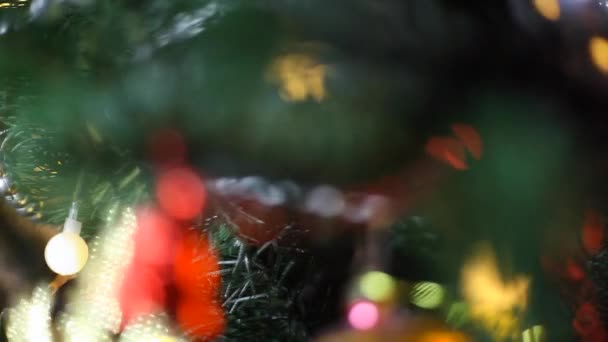 Vacaciones Año Nuevo Llama Vela Cámara Lenta — Vídeos de Stock