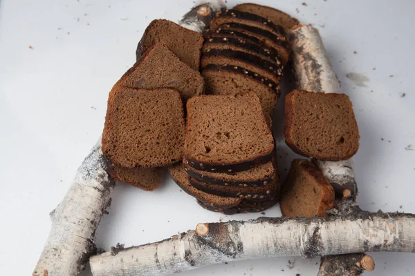 Dilimlenmiş kahverengi ekmek arka plan