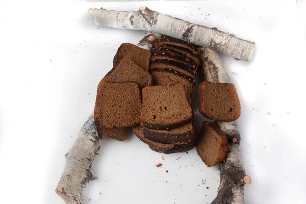 Dilimlenmiş kahverengi ekmek arka plan