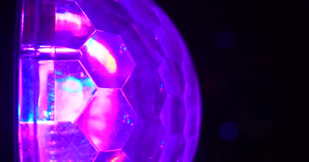 Disco Ball Slow Motion Belysning Bakgrund — Stockvideo