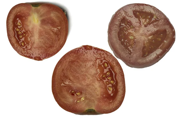 기름기가 토마토를 외피에 담근다 — 스톡 사진