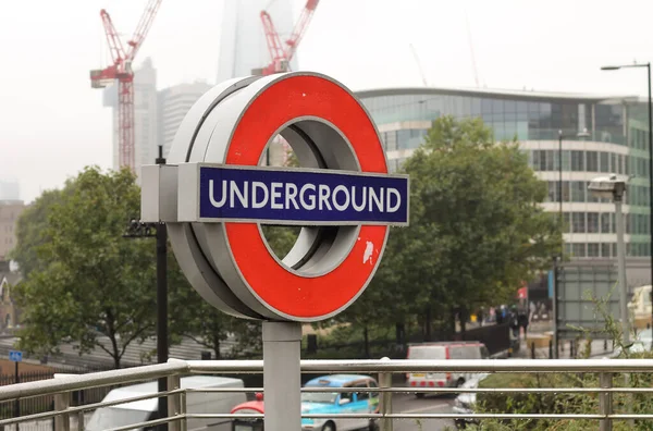 Лондон Лондон Англія Велика Британія Травня 2020 Дощові Вулиці Підземний — стокове фото