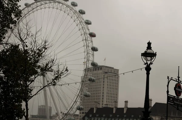 London London England Großbritannien Mai 2020 Regnerische Straßen — Stockfoto