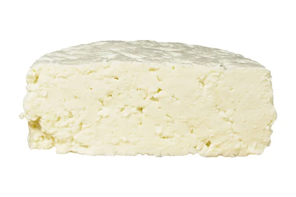 Fromage Feta Sur Fond Blanc — Photo