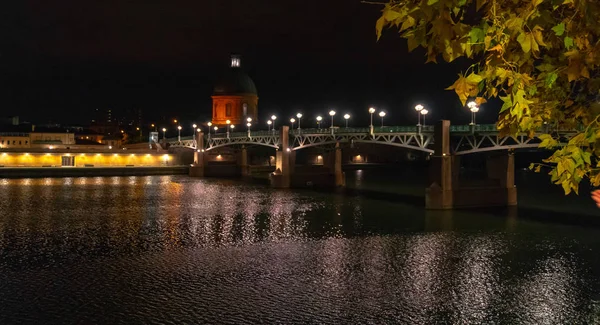 Toulouse Francia Noche Ciudad — Foto de Stock