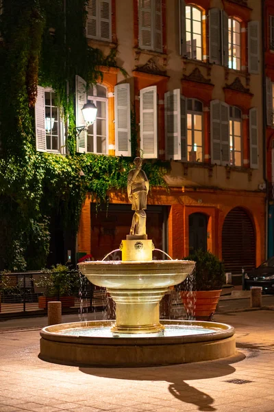 Toulouse Francia Noche Ciudad — Foto de Stock