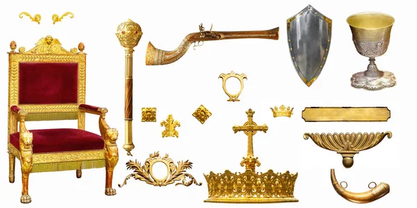 Éléments Intérieur Royal Impérial Isolé — Photo