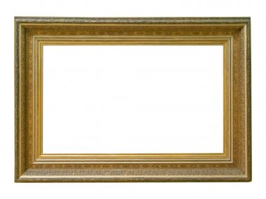 Beyaz arka plan üzerinde izole çerçeve resim antika antikalar