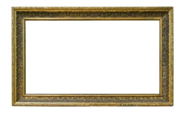 Beyaz arka plan üzerinde izole çerçeve resim antika antikalar