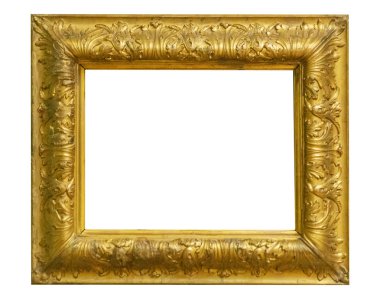 Beyaz arka plan üzerinde izole çerçeve resim antika antikalar