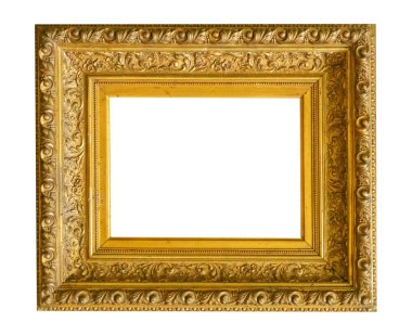 Beyaz arka plan üzerinde izole çerçeve resim antika antikalar